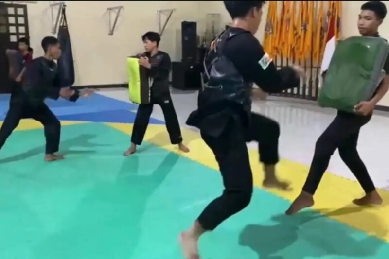 Atlet pencak silat Kalteng yang akan bertanding di PON Aceh-Sumut 2024 terus melakukan latihan di markasnya yang berada di Kota Sampit, Kotawaringin Timur. ANTARA/Dokumentasi Pribadi.