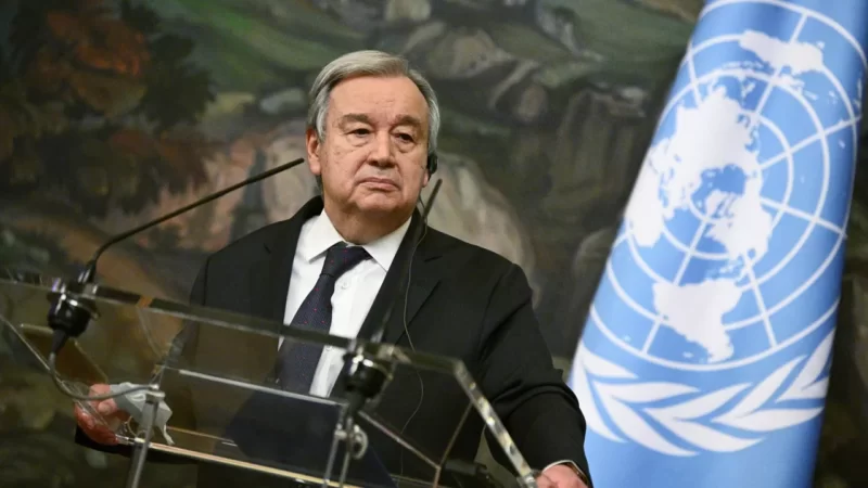 Sekretaris Jenderal PBB Antonio Guterres. Arsipkan foto
