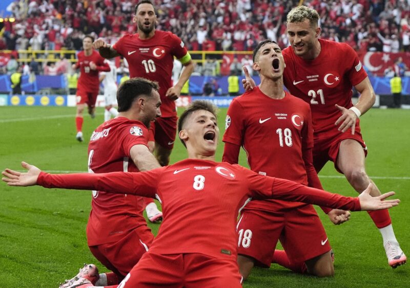 Foto: Ist X euro2024/ Timnas Turki saat Gol Arda Guler dimenit 66
