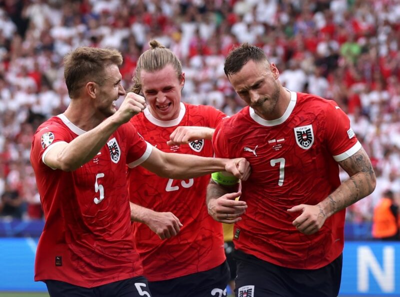 Austria Unggul 3-1 atas Polandia/ Foto: X Euro2024