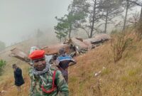 Tim penyelamat menemukan puing-puing pesawat Wakil Presiden Malawi, Foto: AFP.