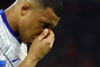 Foto: Mbappe mengeluarkan darah karena terbentur bahu Danso.Saat Bermain Antara, Austria vs Prancis berlangsung di Merkur Spiel-Arena jerman Selasa (18/6/2024) dini hari.