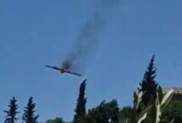 Hizbullah tembak jatuh drone Israel di Lebanon selatan:Foto Screenshot Video.