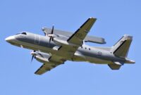 Pesawat peringatan dini lintas udara Saab Swedia/ ASC-890 Erieye 