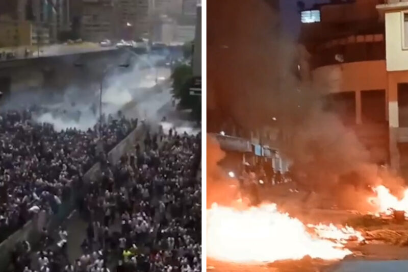 Ribuan Masyarakat Venezuela Caracas turun ke jalan secara massal tidak puas dengan hasil pemilihan presiden yang dimenangkan oleh kepala negara saat ini, Nicolas Maduro
Sumber: shot_shot / T.me
