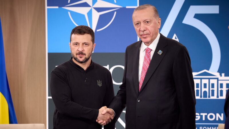 Presiden Turki Recep Tayyip Erdogan  dan Vladimir Zelensky/ Foto: twitter X Zelensky