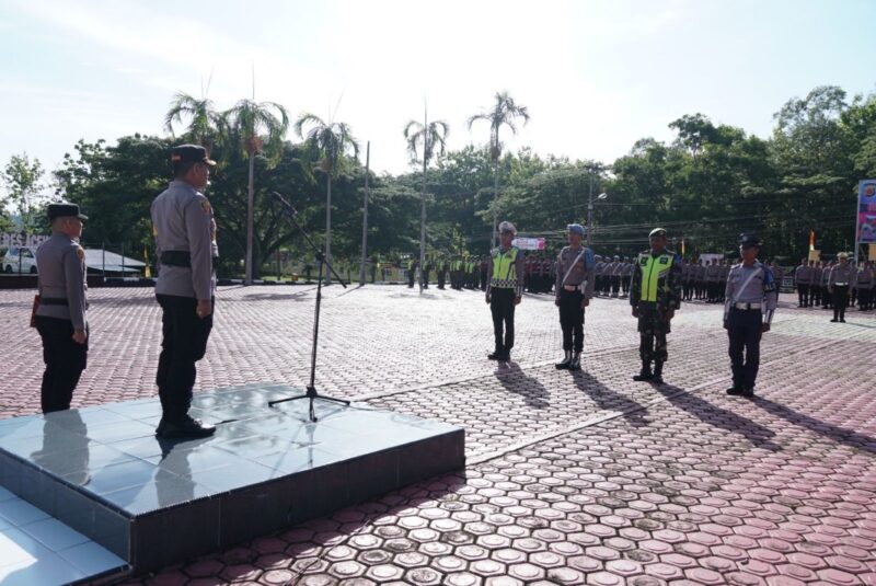 Foto: pelaksanaan Apel Gelar Pasukan Operasi Patuh Seulawah 2024, yang digelar Polres Aceh Besar/(Mercinews/Pemerintah Aceh Besar)