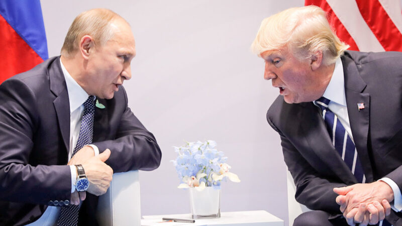Nada ofensif Trump
KTT dengan Presiden Rusia Vladimir Putin di Helsinki (Foto: Carlos Barria/Reuters)