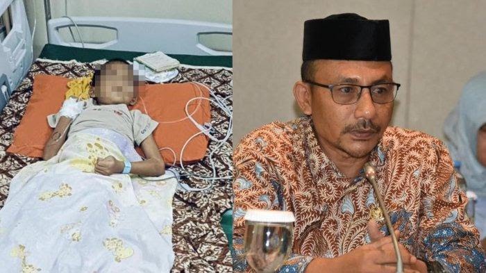 Anggota DPD RI asal Aceh, H. Sudirman atau Haji Uma membantu biaya pendamping M. Sultan Khadafi (6), pasien anak asal Kecamatan Idi Tunong, Aceh Timur. Anak tersebut sedang menjalani perawatan medis intensif di Rumah Sakit Umum Daerah dr. Zainoel Abidin (RSUDZA) Banda Aceh