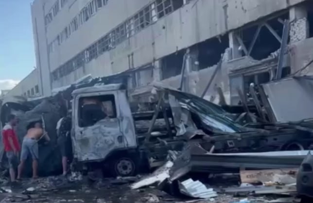 Gudang logistik Angkatan Bersenjata Ukraina, yang terletak di gedung kantor pos di Kharkov, Foto: Telegram