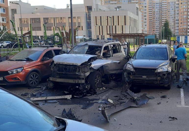 Lokasi Ledakan Mobil Toyota Land Cruiser Prado tersebut pada 24 juli 2024 di Moskow.