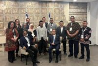 Potret lima orang Nahdliyin yang berfoto bersama Presiden Israel Isaac Herzog. Foto Istimewa.