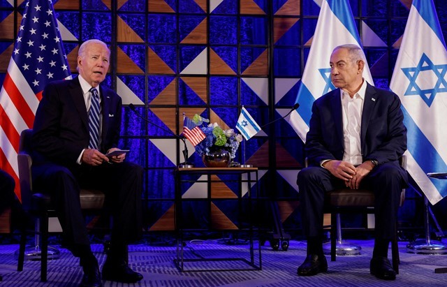 Joe Biden dan Benjamin Netanyahu