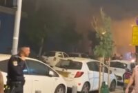Foto: Tangkap Layar ledakan terjadi di sudut jalan Ben Yehuda dan Shalom Aleichem dekat gedung Konsulat AS Di Kota Tel Aviv