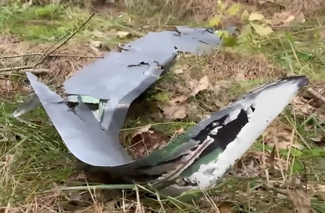 puing-puing drone Ukraina yang jatuh di Belarus