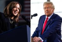 Donald Trump dan Kamala Harris