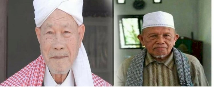 Alm Abu Haji Usman bin Tgk Ali atau Abu Kuta Krueng dan Alm Aba H Asnawi bin Tgk Ramli. Foto: Kolase foto.