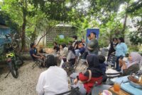 Diskusi bertajuk “Ngeteh Sore Bareng Sahil” di Kafe Antologi, Yogyakarta, Jumat (13/6/2025).(Foto:IST)