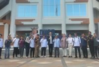 Perwakilan IFRC Geneva dan Swedish Red Cross, mengunjungi kantor PMI Provinsi NTB, Rabu (2/7/2025).(Foto: istimewa)