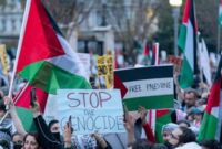 Aksi Bela Palestina (Foto:Dok.VOA)