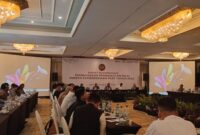 Kemenko Polkam menggelar Rapat Koordinasi Pembahasan Peningkatan Nilai Indeks Kemerdekaan Pers Tahun 2025 di Kota Tengerang, Jumat (8/8/2025)/(Foto: istimewa)