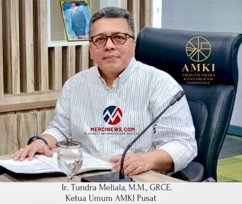 Ketua Umum AMKI Pusat, Ir. Tundra Meliala, M.M., GRCE (Foto: Dok. Mercinews.com)