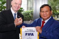 Presiden Prabowo Subianto bertemu dengan Presiden Federasi Sepak Bola Internasional (FIFA), Gianni Infantino, di New York, Amerika Serikat, Rabu (24/9/2025) waktu setempat.(Foto: istimewa)