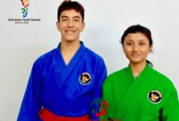 Deswita Maharani Putri (kanan) dari SMP Negeri 4 Kota Tangerang dan Fabian Aulia Firmansyah (kiri) dari SMA Negeri 1 Kota Tangerang terpilih memperkuat Tim Indonesia pada cabang olahraga kurash di ajang 3rd Youth Asian Games 2025 di Manama, Bahrain. (Dok. PB Ferkushi)