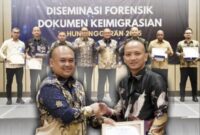 Kantor Imigrasi Ngurah Rai meraih dua penghargaan sebagai Satuan Kerja dengan Laporan Pemeriksaan Dokumen Forensik Terbaik dan Satuan Kerja dengan Ruang Khusus Forensik Dokumen Terbaik dalam ajang Diseminasi Forensik Dokumen Keimigrasian 2025 yang digelar Direktorat Intelijen Keimigrasian.(Foto:Dok.Kanim Ngurah Rai)