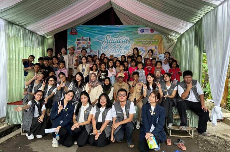 Gugus Mitigasi Lebak Selatan (GMLS) bersama mahasiswa Universitas Multimedia Nusantara (UMN) menggelar Festival Sagara Asih di Kampung Gardu Timur, Kecamatan Panggarangan, Lebak Selatan, Kabupaten Lebak, Banten, Sabtu (22/11/2025).(Foto:Dok.UMN)