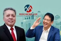 Foto kolase Ketua Umum AMKI Pusat Tundra Meliala dan Menteri Keuangan Purbaya Yudhi Sadewa (Foto: Mercinews.com)