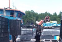 Distribusi Sembako Bintan-Batam via jalur darat (Foto: istimewa)
