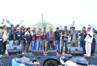 Lanud Husein Sastranegara bersinergi dengan komunitas motor besar di Kota Bandung menggelar penggalangan donasi bagi korban bencana Aceh, Sumut dan Sumbar, Sabtu (20/12/2025).(Foto:Dok.Lanud Husein Sastranegara)