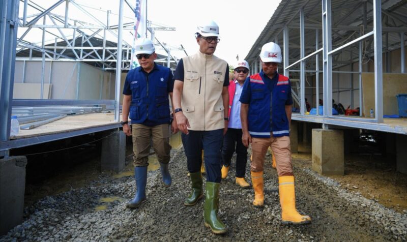 Pembangunan Huntara di Aceh Tamiang.(Foto: Dok.PTPN IV PalmCo)