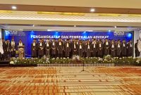 DPN Peradi SAI mengangkat 73 advokat baru di wilayah hukum Pengadilan Tinggi Jakarta dari DPC Peradi SAI Jakarta Utara dan DPC Peradi SAI Jakarta Selatan. Advokat baru itu dilantik di salah satu hotel bilangan Sunter Jakarta Utara, Senin (19/1/2026).(Foto: istimewa)