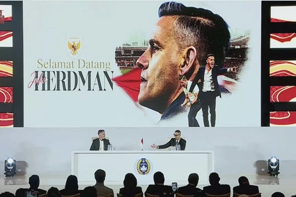 PSSI resmi mengumumkan John Herdman sebagai pelatih kepala Tim Nasional Indonesia di Jakarta, Selasa (13/1/2026).(Foto:Dok.PSSI)