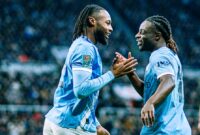 Pemain Manchester City, Antonie Semenyo dan Jeremy Doku.(Foto: Dok.@ManCity)