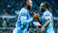 Pemain Manchester City, Antonie Semenyo dan Jeremy Doku.(Foto: Dok.@ManCity)