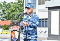Danlanud Husein Sastranegara Marsma TNI MD Irman Fathurrahman saat menyampaikan sambutan pembukaan kegiatan Persami KKRI di Lanud Husein Sastranegara, Bandung, Sabtu (7/2/2026).(Foto: Dok. Lanud Husein Sastranegara)