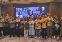 Ketua Umum JarNas Anti-TPPO, Rahayu Saraswati Djojohadikusumo, bersama jajaran pengurus dan perwakilan kementerian serta lembaga saat rilis Catatan Akhir Tahun (CATAHU) 2025 di Rumah Yayasan, Jakarta, Kamis (12/2/2026).(Foto: Dok. JarNas-TPPO)