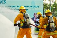 Puncak Apel Bulan K3 Nasional Tingkat Provinsi Riau, Rabu (4/2/2026).(Foto: PTPN IV PalmCo)