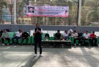 Sekjen PB PSTI, Prof. Nukhrawi Nawir, membuka Seleksi Nasional (Seleknas) Atlet Sepak Takraw untuk persiapan Asian Games 2026 yang diikuti 94 atlet sepak takraw di Kampus UNJ Jakarta, Rabu (11/2/2026).(Foto: Dok. Humas PB PSTI)