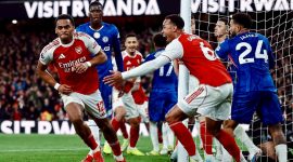 Arsenal berhasil mengalahkan Chelsea 2-1 dalam laga Derby London di Emirates Stadium, Minggu (1/3/2026).(Foto: Dok. X @GadaliMigh53477)