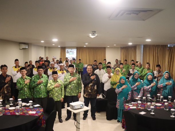 Ditintelkam Polda Bali bersama PW DMI Bali memperkuat sinergi menjaga kamtibmas menjelang malam takbiran Idulfitri 1447 H yang bertepatan dengan Hari Suci Nyepi Tahun Caka 1948.(Foto: Dok. Ditintelkam Polda Bali)