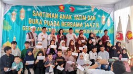 Dewan Pimpinan Pusat Gerakan Pekerja Buruh Indonesia (DPP GPBI) Raya menggelar kegiatan santunan anak yatim dan buka puasa bersama di Cakung, Jakarta Timur, Selasa (10/3/2026).(Foto: Dok. GPBI Raya)