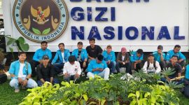 Pengurus DPD KNPI Kabupaten Pandeglang menggelar aksi demonstrasi di kantor Badan Gizi Nasional (BGN) di Jakarta, Jumat (13/3/2026).(Foto: Dok. KNPI Pandeglang)
