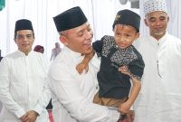 Direktur Utama PTPN IV PalmCo, Jatmiko K Santosa saat kegiatan Safari Ramadan. (Foto: Dok. Humas PTPN IV PalmCo)