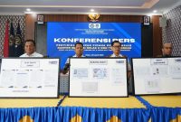 Konferensi pers kasus WNA Malaysia di Kantor Imigrasi Ponorogo Jawa Timur, Rabu (8/4/2026). (Foto: Dok. Humas Kanim Ponorogo)