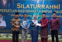 Masyarakat Kampar yang bermukim di Jakarta menggelar kegiatan halalbihalal di Cempaka Putih Jakarta Pusat, Minggu (26/4/2026). (Foto: istimewa)