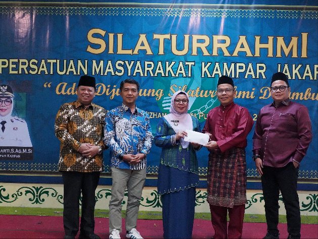 Masyarakat Kampar yang bermukim di Jakarta menggelar kegiatan halalbihalal di Cempaka Putih Jakarta Pusat, Minggu (26/4/2026). (Foto: istimewa)